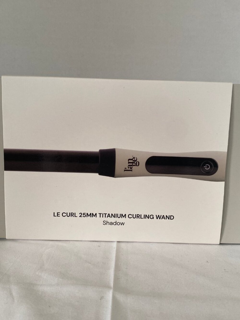 NIB L'ange Le Curl 25mm Titanium Curling Wand Shadow Gray Bouncy Curls Rare Colo